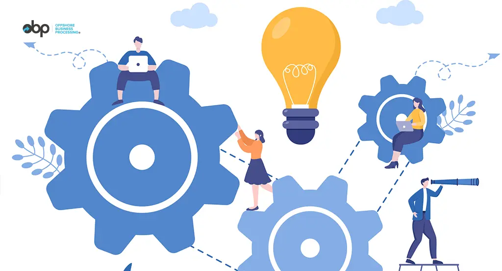 Teamwork and interconnected processes driven by shared idea