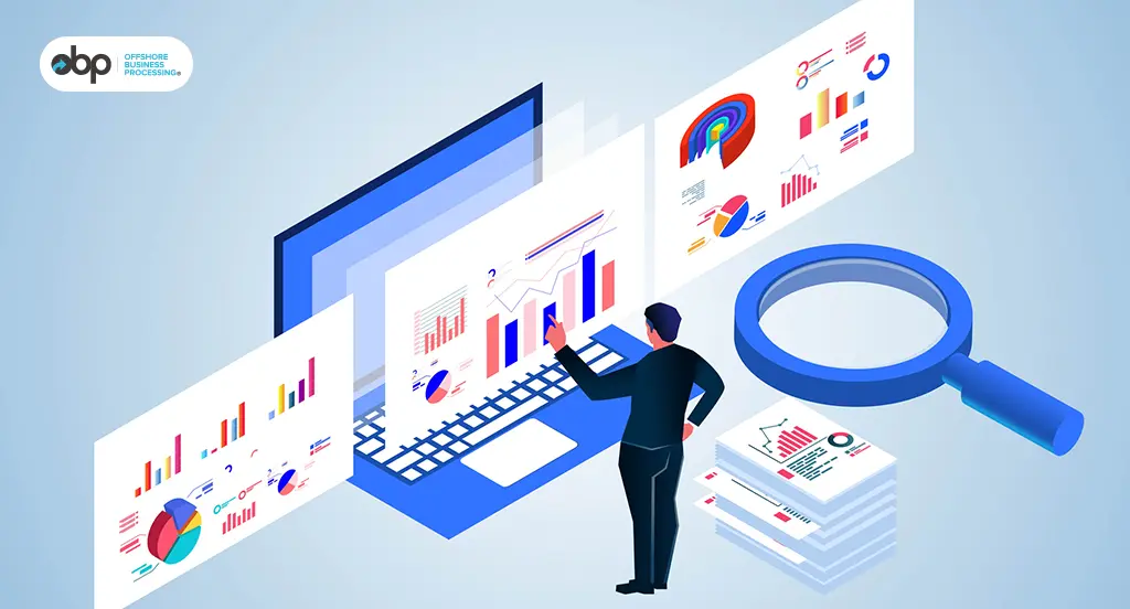 Person analyzing charts for offshore compliance and documentation accuracy